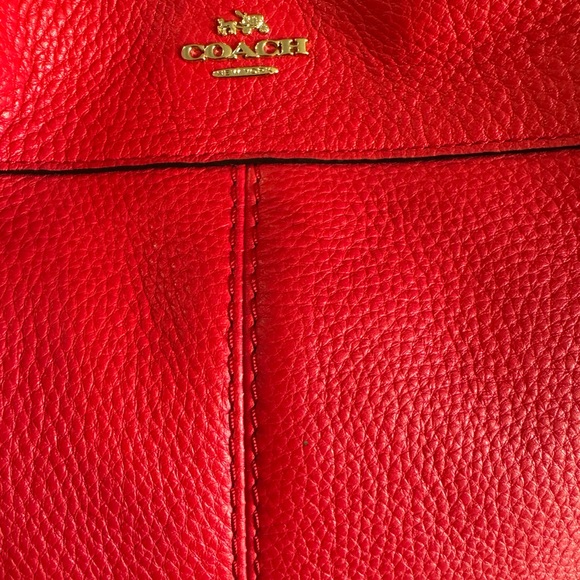 Coach  Lexy Shoulder bag Vibrant Pebble Leather EUC - Picture 2 of 12